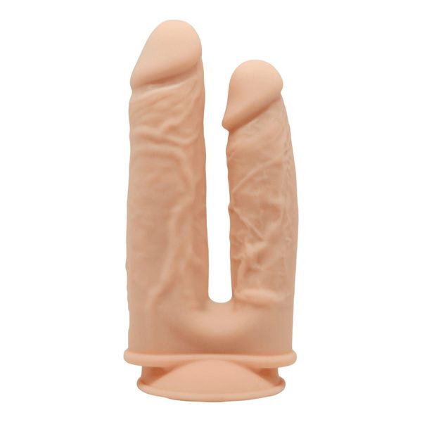 Фаллоимитатор двойной Adrien Lastic SilexD Double Gusto, 19,5 см (телесный) 12974 фото