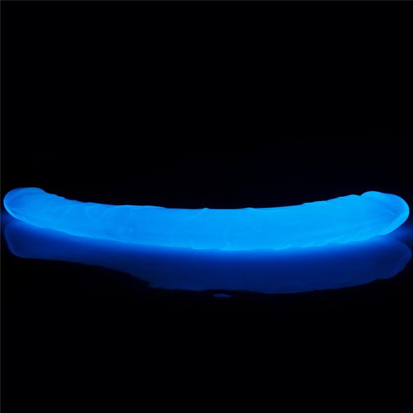 Dwustronne dildo Lumino Play, 37 cm (niebieski) 14679 zdjęcie