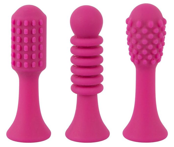 Кліторальний вібратор Sweet Smile Spot Vibrator With 3 Tips, 17,9 см (рожевий) 10904 фото