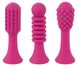 Кліторальний вібратор Sweet Smile Spot Vibrator With 3 Tips, 17,9 см (рожевий) 10904 фото 9