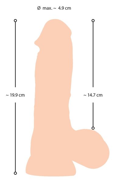 Dildo Nature Skin, 20 cm (w kolorze cielistym) 21148 zdjęcie