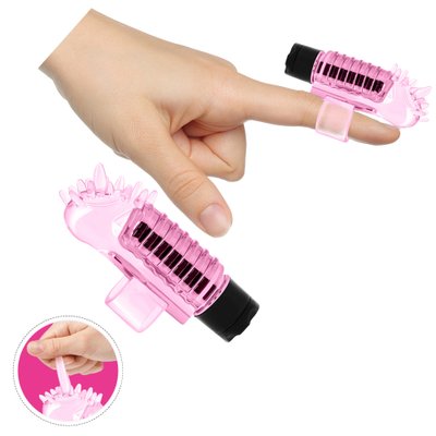 Мини-вибратор на палец LyBaile Finger, 7,6 см (розовый) 14449 фото