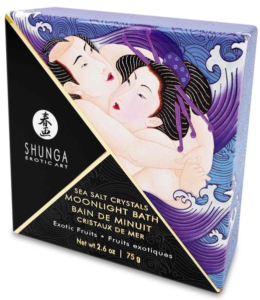 Сіль для ванни Shunga Moonlight Bath Exotic Fruits, 75 г (фіолетова) 15167 фото