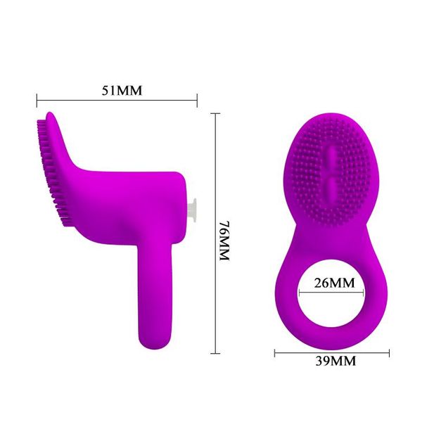 Pierścień erekcyjny Pretty Love Cobra Penis Ring, 7,6 cm (fioletowy) 7762 zdjęcie