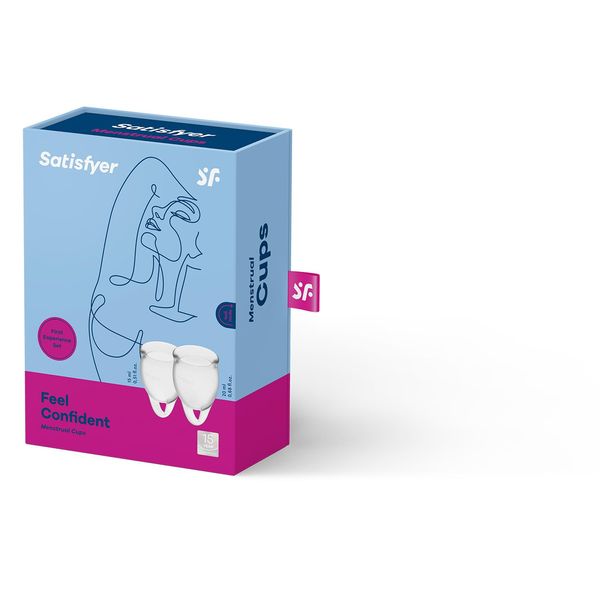 Kubeczki menstruacyjne atisfyer Feel Confident Menstrual Cup, 2szt (przezroczysty) 10913 zdjęcie