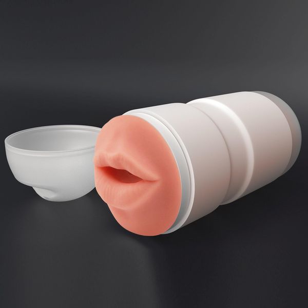 Masturbator LoveToy Sex In Can Mouth Lotus Tunnel, 16 cm (cielisty) 14111 zdjęcie