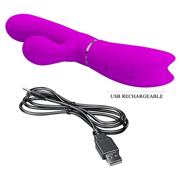 Wibrator królik Pretty Love Clitoris Vibrator, 20,8 cm (fioletowy) 14935 zdjęcie