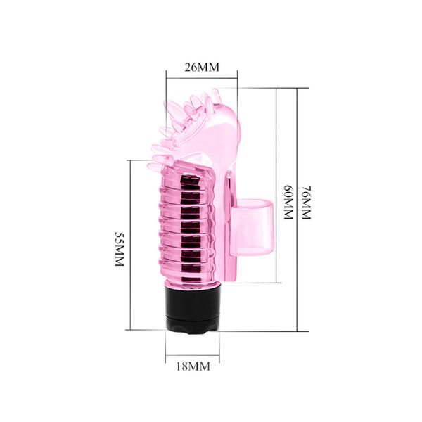 Mini wibrator na palec LyBaile Finger, 7,6 cm (różowy) 14449 zdjęcie