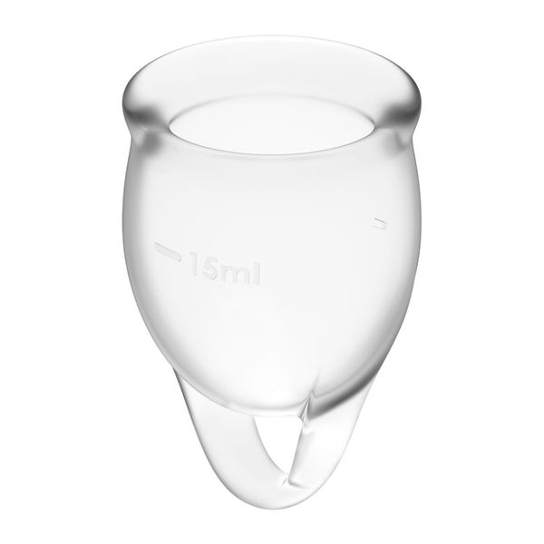 Kubeczki menstruacyjne atisfyer Feel Confident Menstrual Cup, 2szt (przezroczysty) 10913 zdjęcie