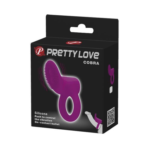 Pierścień erekcyjny Pretty Love Cobra Penis Ring, 7,6 cm (fioletowy) 7762 zdjęcie