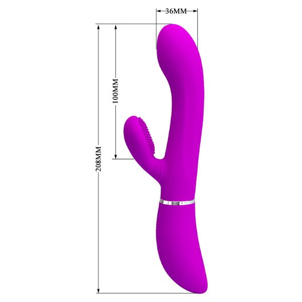 Wibrator królik Pretty Love Clitoris Vibrator, 20,8 cm (fioletowy) 14935 zdjęcie