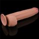 Dildo LoveToy Sliding-Skin Dual Layer Dong King Sized, 31 cm (w kolorze cielistym) 22243 zdjęcie 4