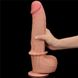 Dildo LoveToy Sliding-Skin Dual Layer Dong King Sized, 31 cm (w kolorze cielistym) 22243 zdjęcie 13