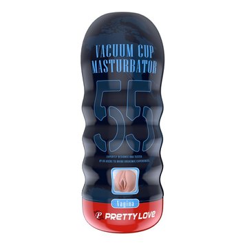 Мастурбатор Pretty Love Vacuum Cup 55 Vagina, 18 см (тілесний) 23532 фото