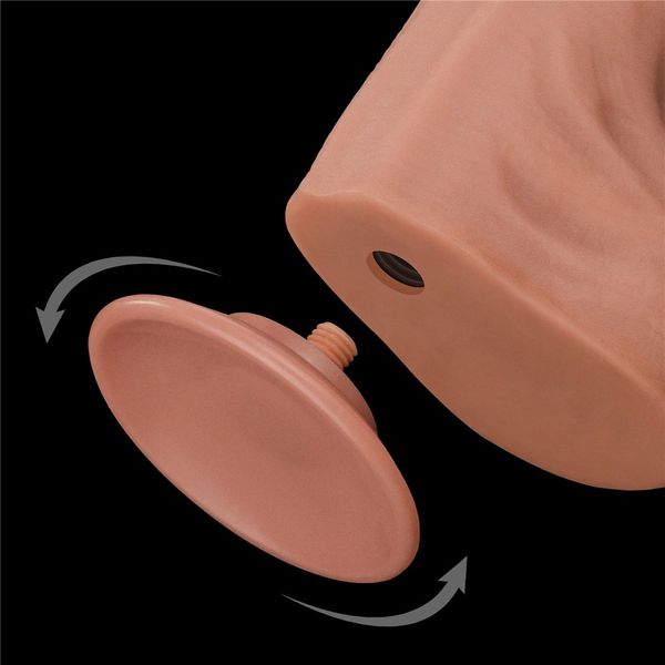 Dildo LoveToy Sliding-Skin Dual Layer Dong King Sized, 36 cm (w kolorze cielistym) 22244 zdjęcie