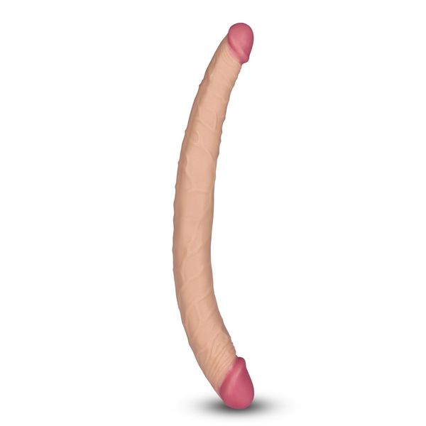 Dwustronne dildo LoveToy King Size Ladykiller, 36,5 cm (w kolorze cielistym) 21954 zdjęcie