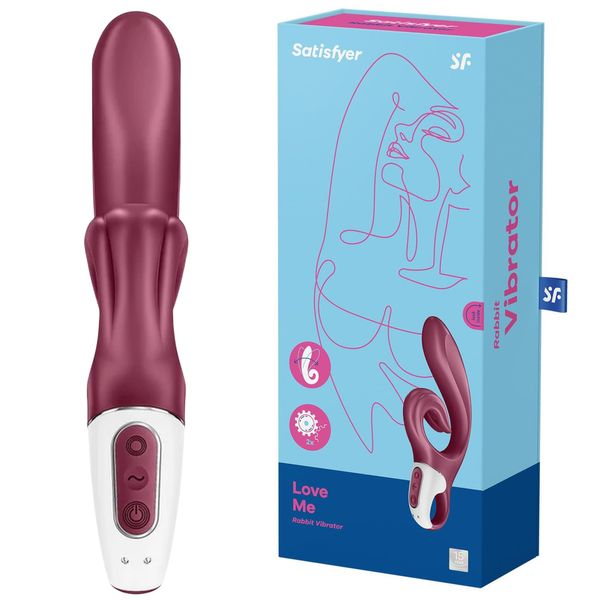 Вибратор-кролик Satisfyer Love Me, 22 см (бордовый) 15081 фото