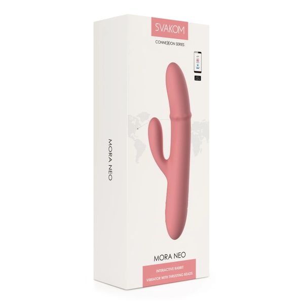 Wibrator królik Svakom Mora Neo Thrusting, 19,5 cm (jasnoróżowy) 31471 zdjęcie