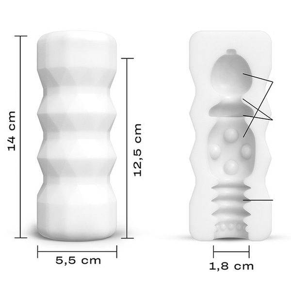 Masturbator Dorcel Cup Exotic, 14 cm (biały) 29623 zdjęcie