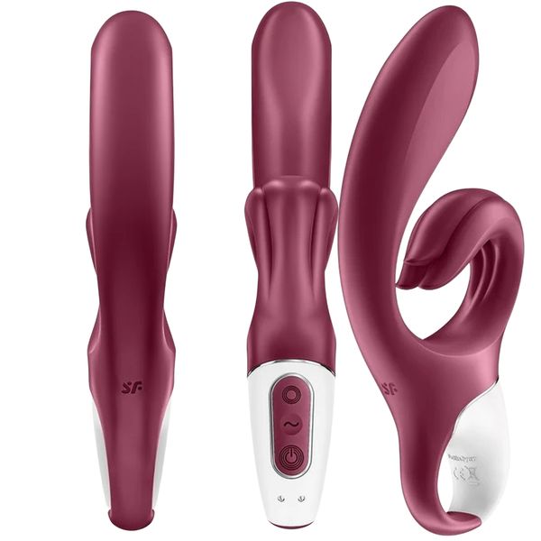 Вібратор-кролик Satisfyer Love Me, 22 см (бордовий) 15081 фото