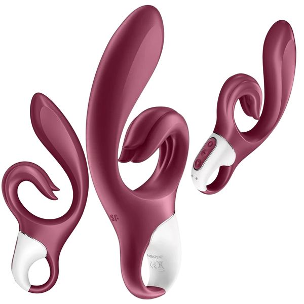 Вібратор-кролик Satisfyer Love Me, 22 см (бордовий) 15081 фото