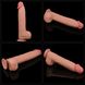 Dildo LoveToy Sliding-Skin Dual Layer Dong King Sized, 36 cm (w kolorze cielistym) 22244 zdjęcie 19