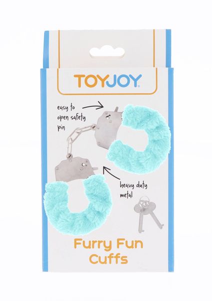 Наручники Furry Fun Cuffs, 28 см (блакитний) 7039 фото