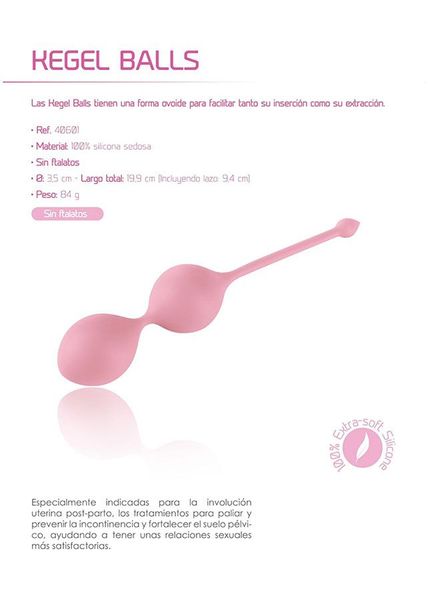 Вагінальні кульки Femintimate Kegel Balls, 19,9 см (рожевий) 4622 фото