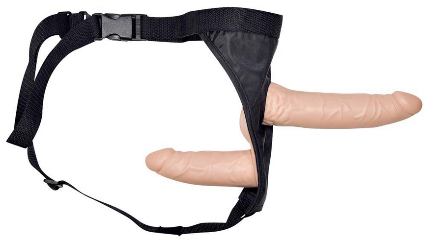 Podwójny strapon dla kobiet Orion Double Dong Strap-On, 19 cm (w kolorze cielistym) 5158 zdjęcie