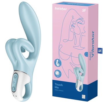 Вібратор-кролик Satisfyer Touch Me, 20 см (блакитний) 15080 фото