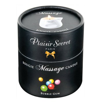 Świeca do masażu Plaisir Secret Bubble Gum o smaku gumy balonowej, 80ml 18272 zdjęcie