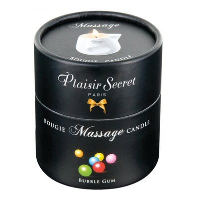 Świeca do masażu Plaisir Secret Bubble Gum o smaku gumy balonowej, 80ml 18272 zdjęcie
