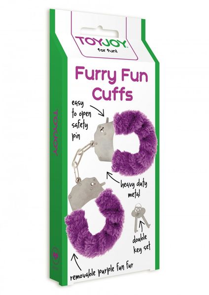 Kajdanki Furry Fun Cuffs, 28 cm (liliowy) 7040 zdjęcie