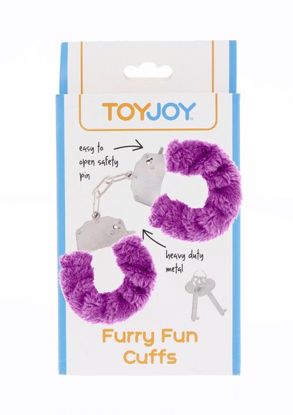 Наручники Furry Fun Cuffs, 28 см (бузковий) 7040 фото