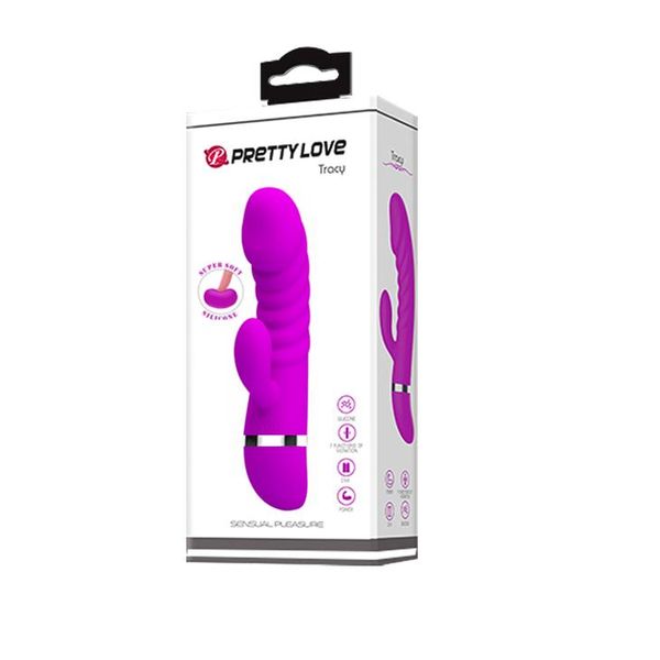 Wibrator królik Pretty Love Tracy, 18,8 cm (fioletowy) 9973 zdjęcie