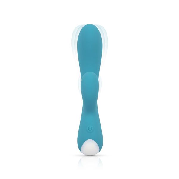 Вібратор-кролик Cala Azul Martina I Rabbit Vibrator, 18 см (бірюзовий) 15089 фото