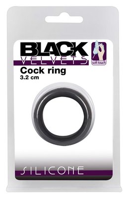 Pierścień erekcyjny Velvets Cock Ring, 3,2 cm (czarny) 6836 zdjęcie
