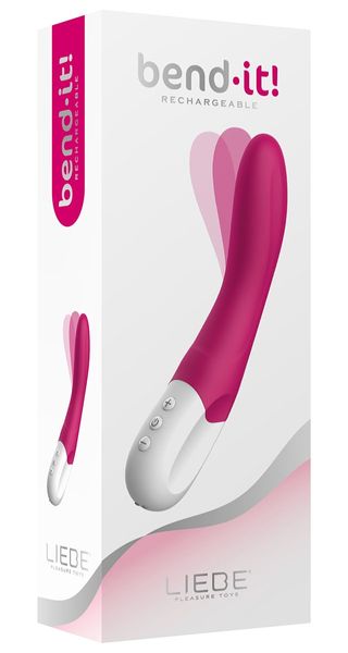 Вибратор Liebe Pleasure Toys Bend-It! Rechargeable, 22 см (розовый) 23618 фото