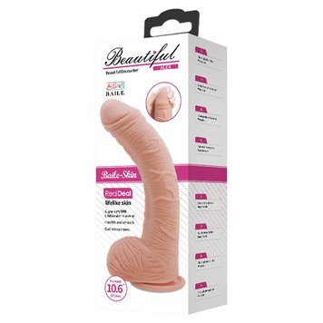 Dildo LyBaile Beautiful Alex Real, 28,2 cm (w kolorze cielistym) 21972 zdjęcie