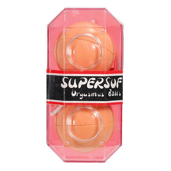 Вагинальные шарики SuperSoft Orgasmus Balls, 3,5 см (телесный) 3909 фото