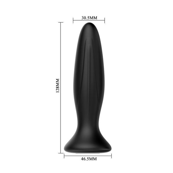 Анальная пробка LyBaile Mr.Play Vibrating Butt Plug, 12.8 см (чёрный) 9061 фото