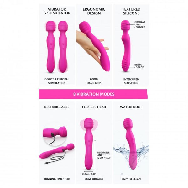 Vibromassager Love To Love Twist Rose, 22 cm (różowy) 13722 zdjęcie