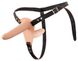 Подвійний страпон Vibrating Double Strap-On, 15,7 см (тілесний) 9596 фото 1