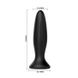 Анальна пробка LyBaile Mr.Play Vibrating Butt Plug, 12.8 см (чорний) 9061 фото 3