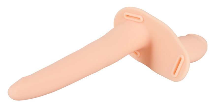 Podwójny strapon Vibrating Double Strap-On, 15,7 cm (cielisty) 9596 zdjęcie