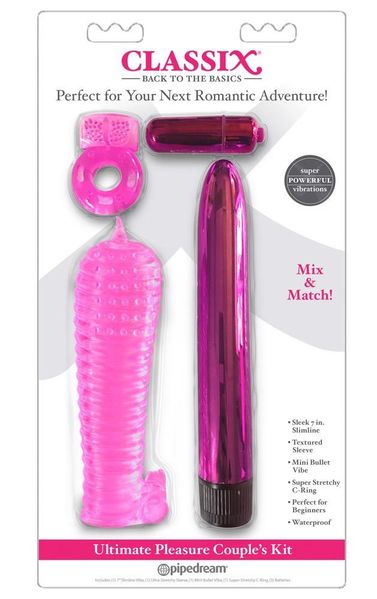 Zestaw zabawek erotycznych Classix Ultimate Pleasure Couple’s Kit, 4 szt (różowy) 26152 zdjęcie