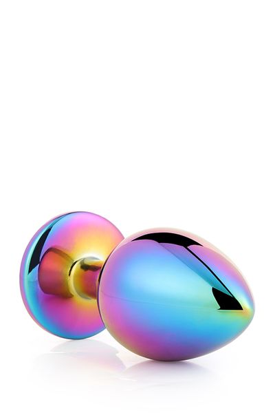 Анальная пробка с кристаллом Gleaming Love Multicolour Plug, 9,5 см (радужный) 10655 фото