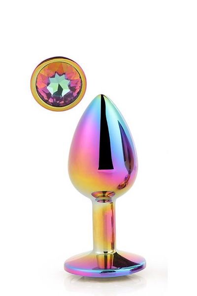 Korek analny z kryształkiem Gleaming Love Multicolour Plug, 9,5 cm (tęcza) 10655 zdjęcie