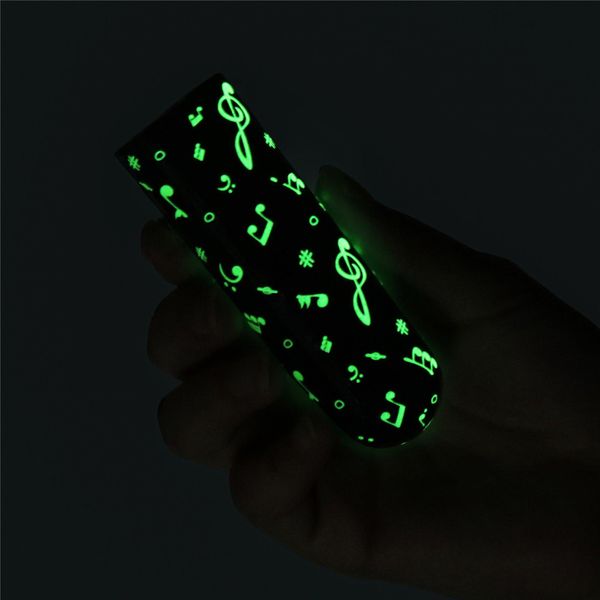 Вібратор для клітора LoveToy Music Massager Glow In The Dark, 8,5 см (чорний) 16204 фото