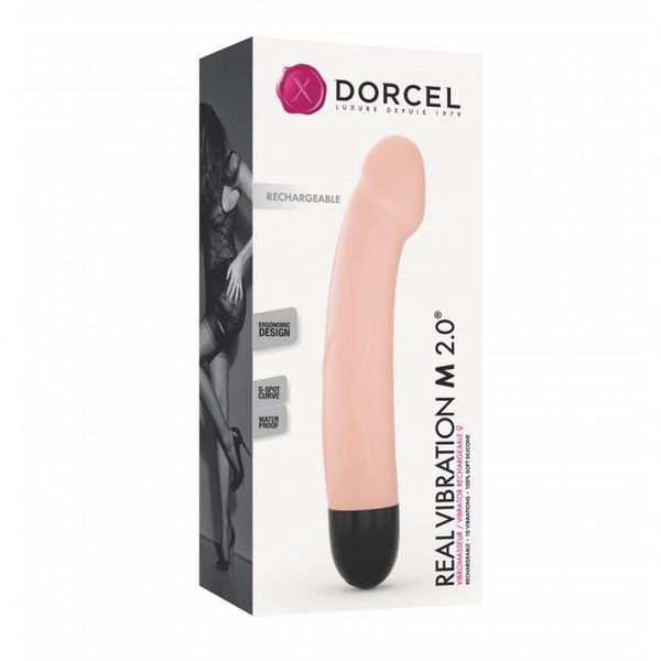 Вибратор для точки G Dorcel Real 2.0, 22 см (телесный) 12821 фото